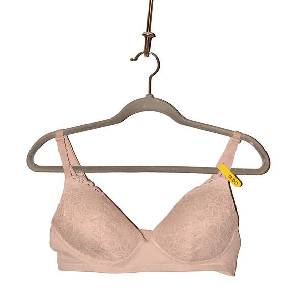 MAIDENFORM NEW $40 M Soft Support Wireless Bralette Evening Blush‎ M/DD - Picture 1 of 3